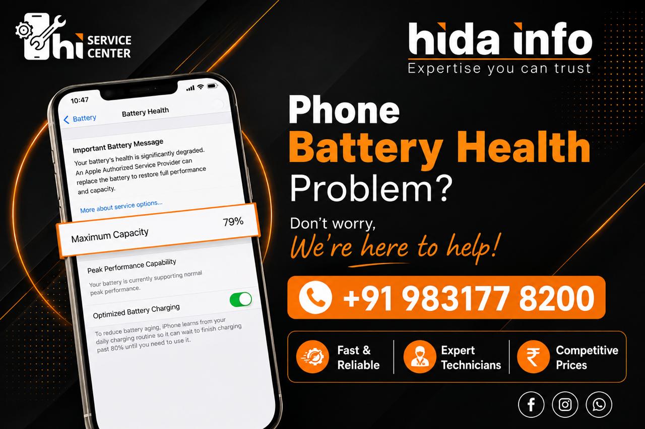 iPhone battery replacement service - Hida Info Chandni Chowk