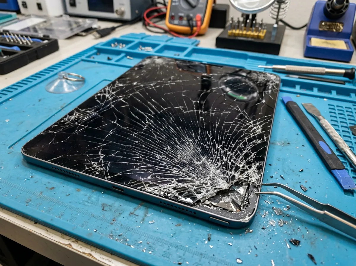 Liquid Retina XDR Panel Restoration - Before Repair