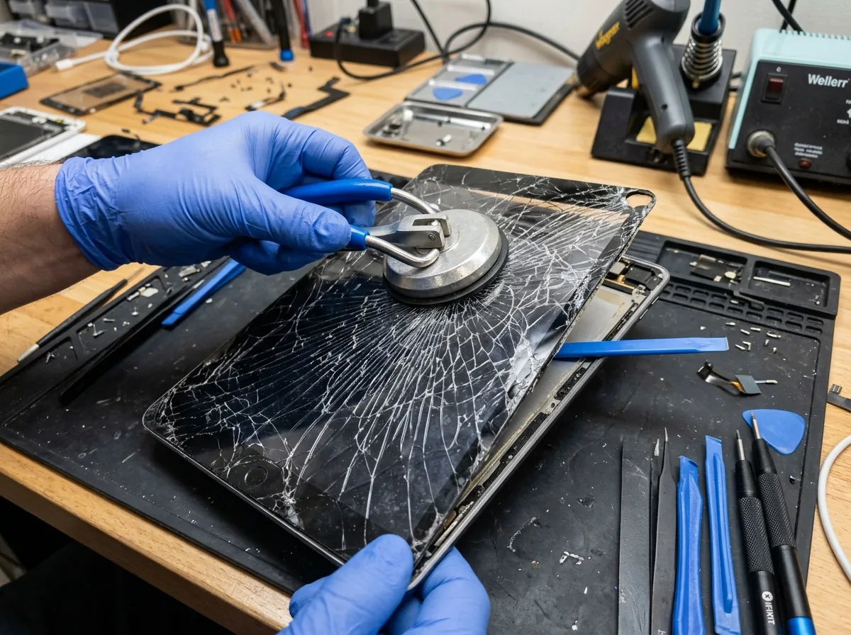 Touch Glass Digitizer Renewal - Before Repair