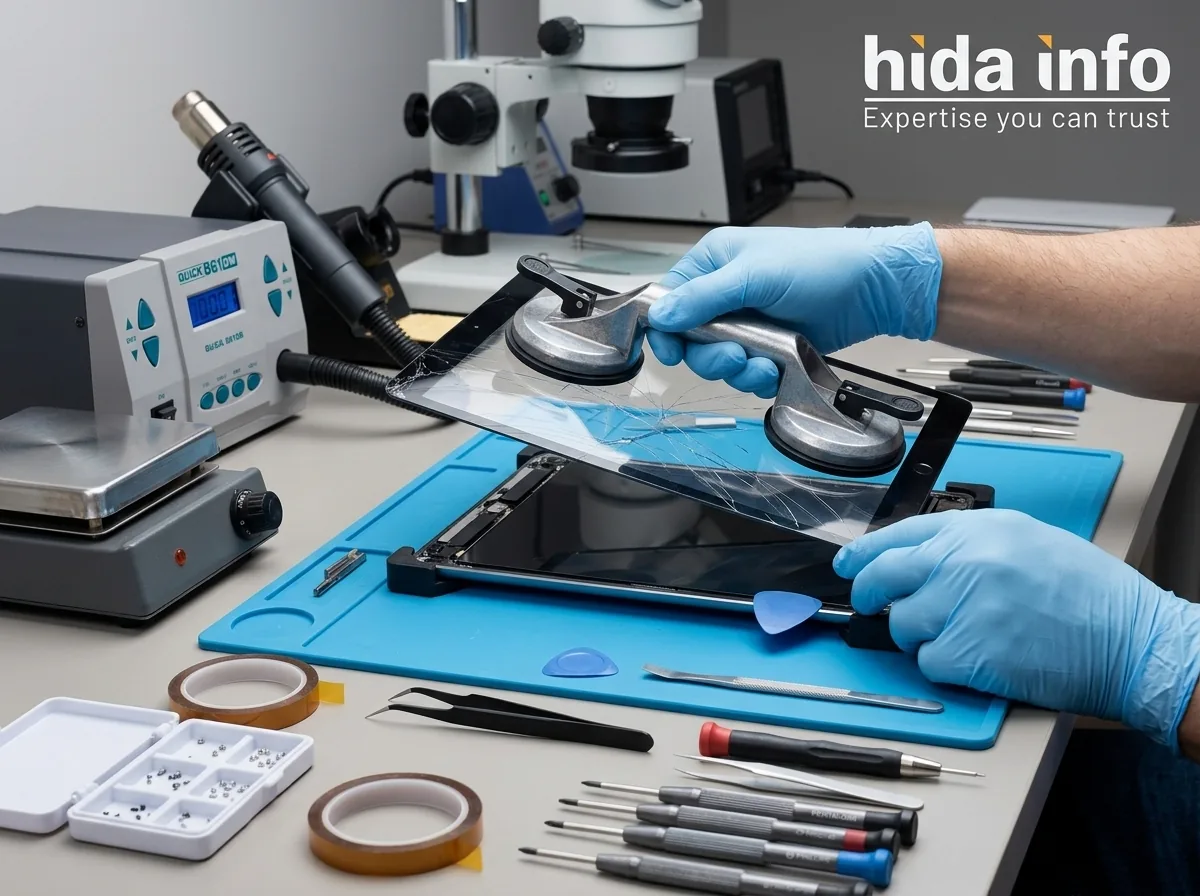 iPad touchscreen digitizer replacement at Hida Info Kolkata