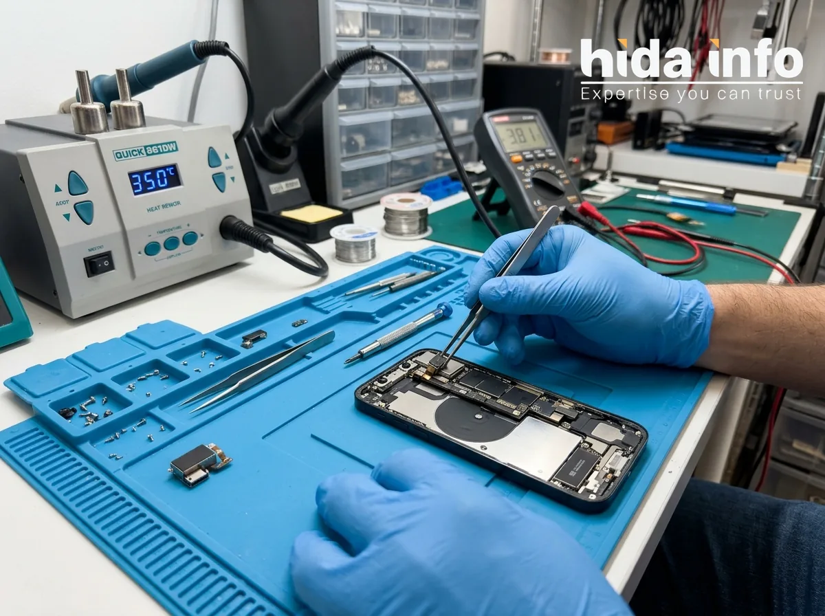 iPhone speaker mic and chassis frame repairs at Hida Info Kolkata