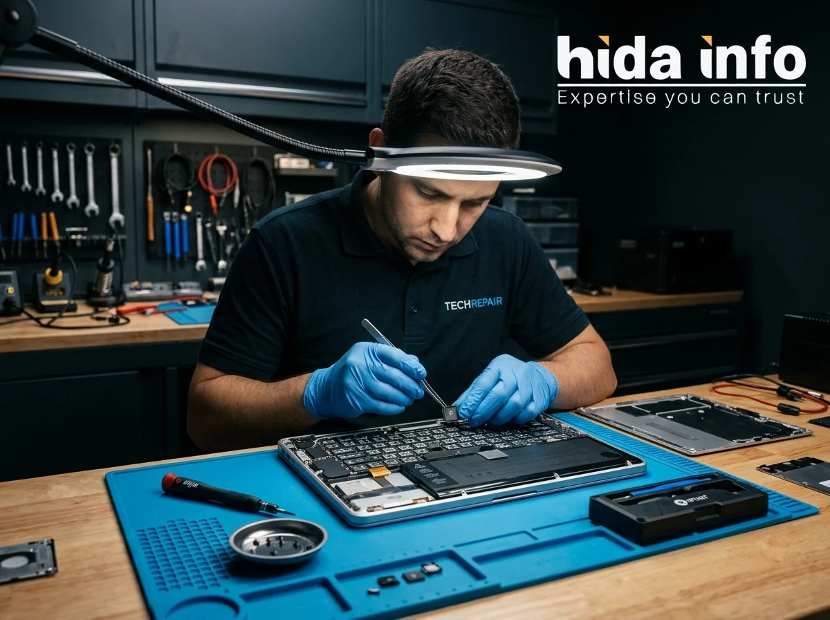 MacBook keyboard and top case replacement at Hida Info Kolkata